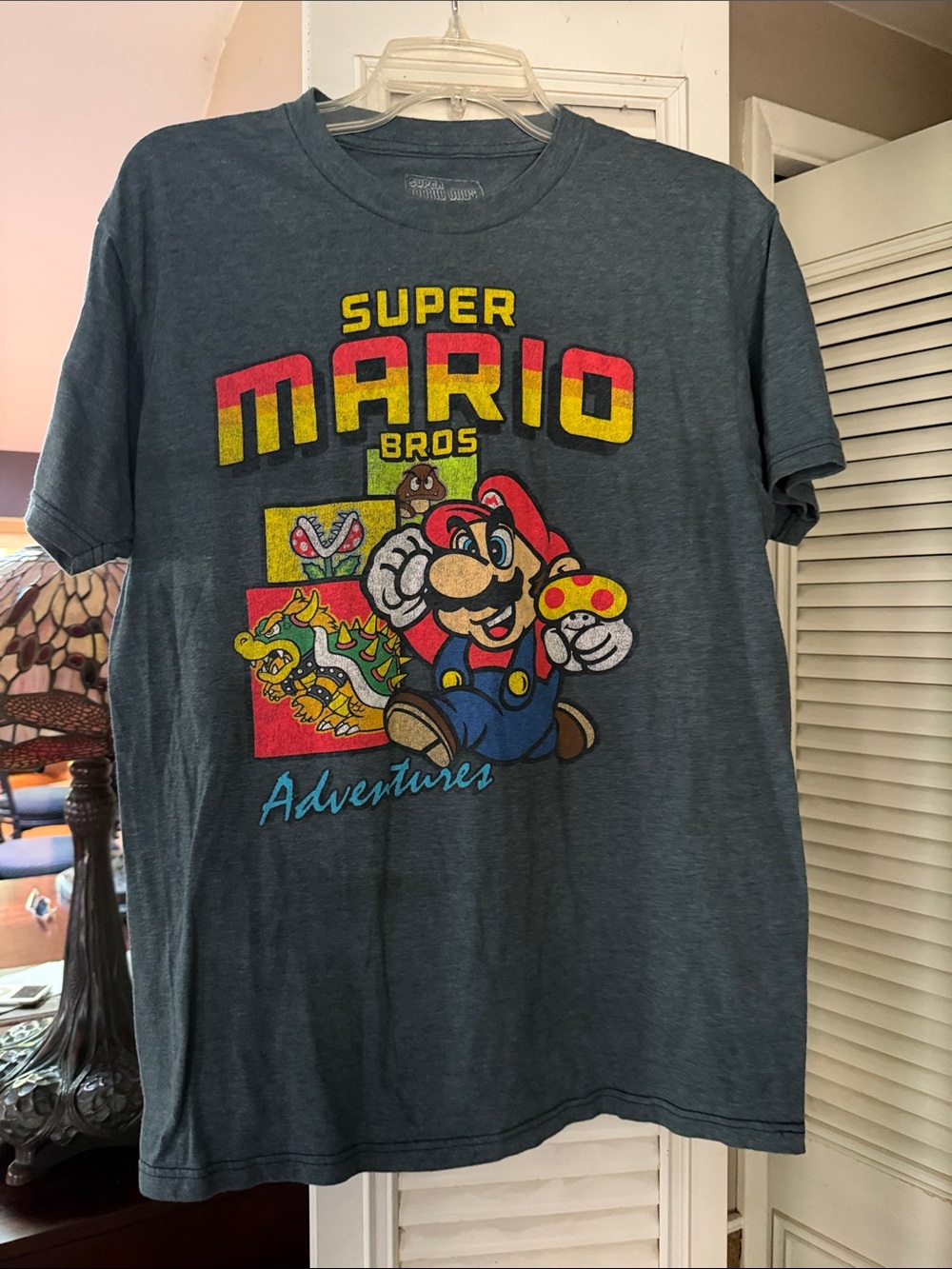Super Mario Bros Adventures Graphic Tee - Blue